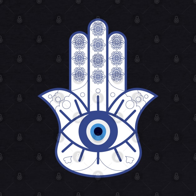 Hamsa Hand with Evil Eye by tatadonets